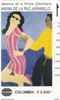 COLOMBIA(Tamura) - Pareja Caribe, Painting/Maria De La Paz Jaramillo, Tirage 20000, Used - Kolumbien