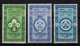 Egypte - YV 379 à 381 N** MNH Luxe Complète , Scoutisme , 2eme Jamboree Panarabe - Ongebruikt