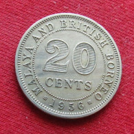 Malaya And British Borneo 20 Cents 1956 W ºº - Malaysia