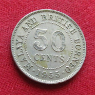 Malaya And British Borneo 50 Cents 1955 H W ºº - Malaysia