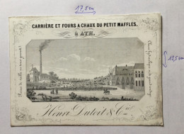 Ath ..carte Dite De Porcelaine Très Rare…carrière De Petit Maffles… - Ath