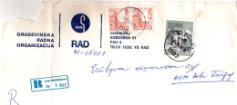 Yugoslavia,1982,registered Lettercancel Beograd,04.06.1982,Mi#1879A+tax DueMi#70,used As Scan - Covers & Documents