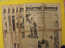 6 N° De Le Journal De La Femme De 1937. Revue Féminine. Jeanne D'arc Mannequin Jongleur Candé Entraineuse Nain - 1900 - 1949