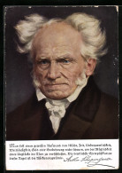 AK Portrait Arthur Schopenhauer, Deutscher Philosoph, Autor Und Hochschullehrer  - Writers