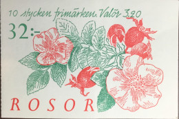 Sweden 1994 Roses Flowers Booklet Unused - Rose