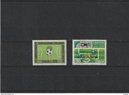 ITALIE 1973 Fédération Italienne De Football Yvert 1137-1138 NEUF** MNH - 1971-80:  Nuovi