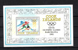 Cook Islands 1992 Bl.204 Olympische Spiele Postfrisch/MNH - Islas Cook