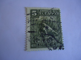 ECUADOR  USED    STAMPS 1935  REPTILES - Tortugas