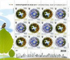 UKRAINE/UKRAINA 2011 MI.1204-05**,Yvert 1042-43, Europa. Environment. Forests - Tab & Border - MNH - Ucrania