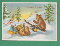 Bonne Année ( Deux Ours Qui Font De La Balançoire ) - Neujahr