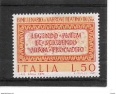 ITALIE 1974 Varron Yvert 1195, Michel 1463 NEUF** MNH - 1971-80:  Nuevos