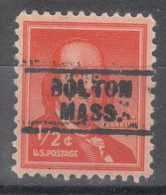 USA Precancel Vorausentwertungen Preo Locals Massachusetts, Bolton 729 - Precancels