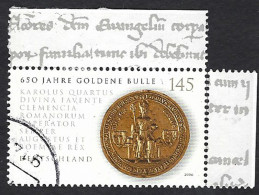 Germany. Germania, Alemania 2006; Sigillo D’oro Di 650 Anni, 650 Jahre Goldene Bulle, Gold Seal, Used. - Correo Postal