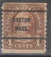 USA Precancel Vorausentwertungen Preo Bureau Massachusetts, Boston 601-61 - Preobliterati