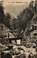 CORSE - Dans La Forêt De VIZZAVONA (VIVARIO) - Pont Sur La Cascade  + Animation 1913 - Bastia