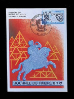 CL, Carte Maximum, 81 Albi, 26-3-1977, Journée Du Timbre, Enseigne De Relais De Poste De Marckolsheim - 1970-1979