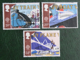 READ EUROPA CEPT Transport (Mi 1147-1148 1150) 1988 Used Gebruikt Oblitere ENGLAND GRANDE-BRETAGNE GB GREAT BRITAIN - Gebraucht