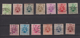 Lot De Timbres De Belgique De 1929 YT 277 à 288 Obli/MH - Autres & Non Classés