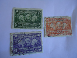 ECUADOR  USED   STAMPS  FAMOUS PEOPLES 3  1936 - Ecuador