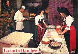 Recettes De Cuisine - Tarte Flambée - Folklore - Gastronomie - CPM - Voir Scans Recto-Verso - Recetas De Cocina