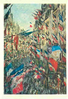 Art - Peinture - Claude Monet - La Rue Montorgueii Pavoisée - Carte De La Loterie Nationale - Les Chefs D'oeuvre Du Musé - Schilderijen