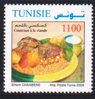 2009- Tunisie - Y&T 1650-  Plats De Tunisie - Couscous à La Viande - 1V MNH***** - Levensmiddelen