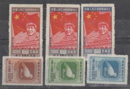 Chine: 6 Timbres Neufs Voir Le Scan - Cina Centrale 1948-49