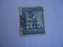 ECUADOR  USED   STAMPS  OVERPRINT JUNIO 1936 - Ecuador