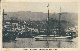 MESSINA - PANORAMA DAL PORTO - EDIZIONE DIENA - SPEDITA 1932 (20468) - Messina