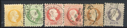 AUTRICHE - 1874 Yv. N°32A à 34A,34AB,36A,37A (o) 2k à 25k Impression Fine Cote 17 Euro  BE R 2 Scans - Gebruikt