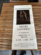 Affiche Tentoonstelling Henri Lannoye Brugge 1979 - Autres & Non Classés