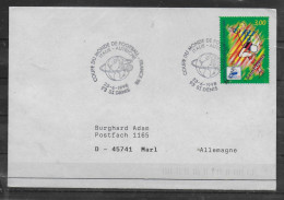 FRANCE  Lettre 1998 à  Saint-Denis  Football  ITALIE - AUTRICHE - 1998 – France