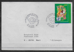 FRANCE  Lettre 1998 à  Saint-Denis  Football  FRANCE - ARABIE SAOUDITE - 1998 – France