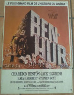 AFFICHE CINEMA FILM BEN HUR BEN-HUR Charlton HESTON HAWKINS William WYLER 1959 TBE ROME ANTIQUE Ressortie - Affiches & Posters