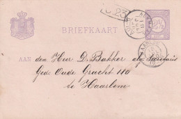 Briefkaart 18 Jul 1890 Alkmaar (kleinrond) Naar Haarlem (kleinrond) - Poststempels/ Marcofilie