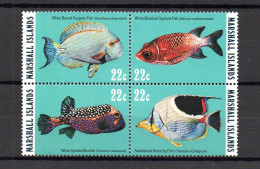 Marshall 1985 Satz 50/53 Fische Postfrisch/MNH - Islas Marshall