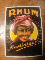 Etiquette Ancienne Rhum - Rhum Vieux - Martinique - Imprimeur Mantiaux - - Rum