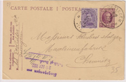 Briefkaart Carte Postale - Ad. De Ridder , Zottegem Naar Chemnitz - 1922 - Cartes Postales 1909-1934
