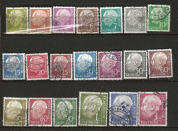 RFA N° YT 62A à 72B Oblitérés  1953-54 - Used Stamps