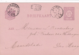 Briefkaart 1 Dec 1894 Baarn (kleinrond) Naar 's Gravenhage - Postal History