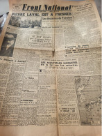 FRONT NATIONAL 45/PIERRE LAVAL A FRESNES /PROCES PETAIN/DEBU BRIDEL /MISERE VIEUX TRAVAILLEURS - Otros & Sin Clasificación