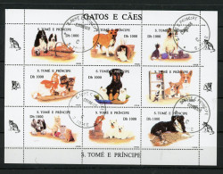 SAO TOME ET PRINCIPE: -  CHIENS -  N° Yvert 1264BD/1264BM Obli. - Sao Tome Et Principe