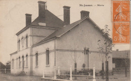 72-Ste Jamme  " La Mairie " Cliché Le Plus Ancien ( Arbres Venant D'être Plantés" Pas De Haie .oblitération  Recto-verso - Sonstige & Ohne Zuordnung