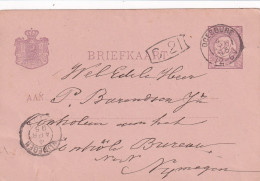 Briefkaart 4 Apr 1895 Doesburg (kleinrond) Naar Nijmegen - Marcofilia
