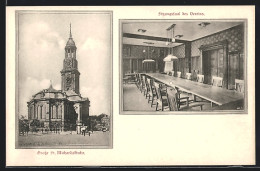 AK Hamburg-Neustadt, Sitzungssaal Des Vereins Für Handlungscommis, Grosse St. Michaeliskirche  - Mitte
