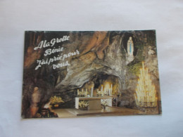 LOURDES ( 65 Hautes Pyrenees ) LA GROTTE MIRACULEUSE  Coloriser - Lourdes