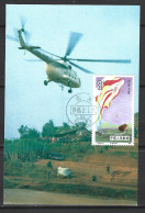 CHINE. N°2761 De 1986 Sur Carte Maximum. Hélicoptère/Parachute. - Fallschirmspringen