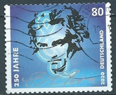 ALLEMAGNE ALEMANIA GERMANY DEUTSCHLAND BUND 2020 250. GEBURTSTAG LUDWIG VAN BEETHOVEN S/A USED MI 3520 YT 3298 SN 3145 S - Gebraucht