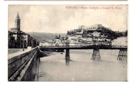 Verona ,ponte Umberto E Castel S. Pietro - Verona