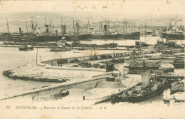 CPA-13- Marseille - Bassins Et Quais De La Joliette - 1916- Franchise Militaire *2 Scans - Vieux Port, Saint Victor, Le Panier